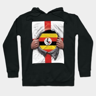 Uganda Flag English Flag Ripped - Gift for Ugandan From Uganda Hoodie